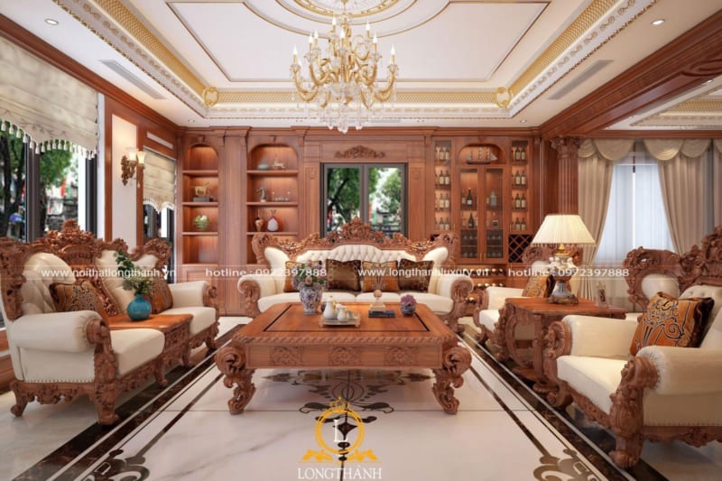 Bộ bàn ghế phòng khách Tân cổ điển là một trong số những thiết kế đẹp nhất cho không gian phòng khách của bạn. Với kiểu dáng tinh tế, hoa văn tinh xảo và chất liệu gỗ cao cấp, bộ bàn ghế phòng khách Tân cổ điển sẽ làm cho căn phòng của bạn trở nên ấn tượng và độc đáo hơn.