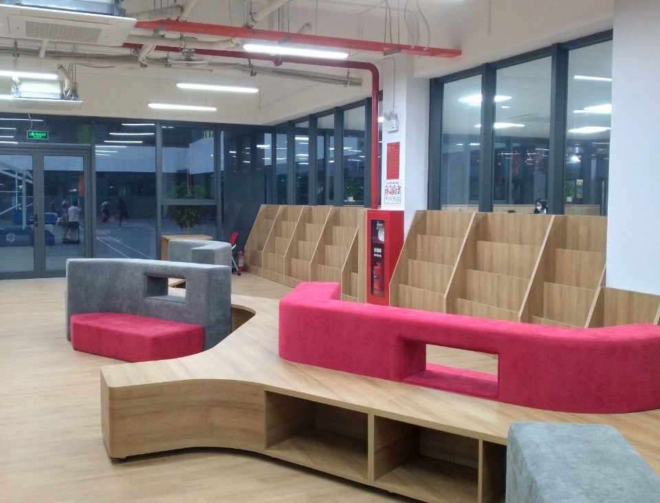 Thiết kế, thi công nội thất thư viện trường liên cấp Ngôi sao Hoàng Mai, Hà Nội